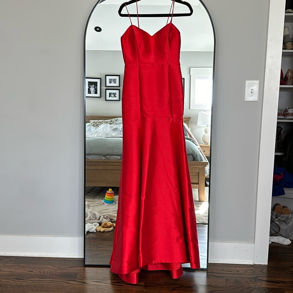 Red Erin Fetherston gown